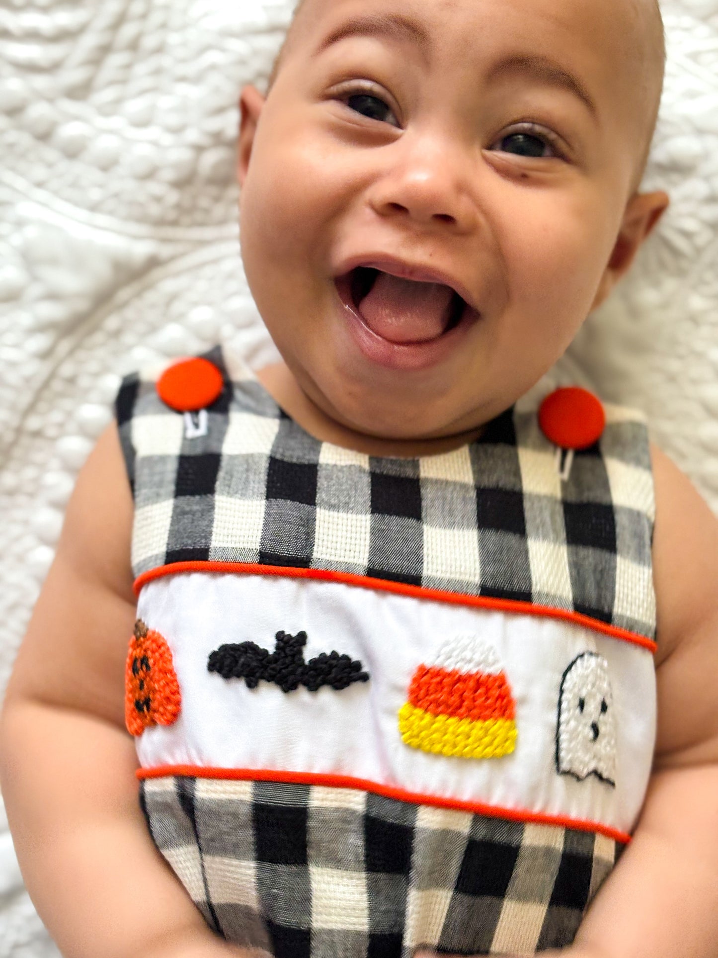 Boy's Linen Halloween Bubble