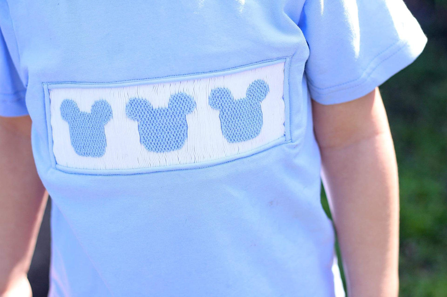 Boy’s Smocked Mouse Short Set