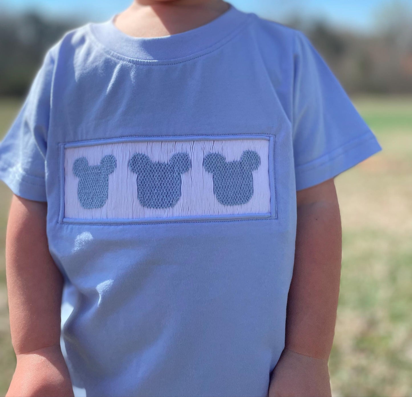 Boy’s Smocked Mouse Short Set