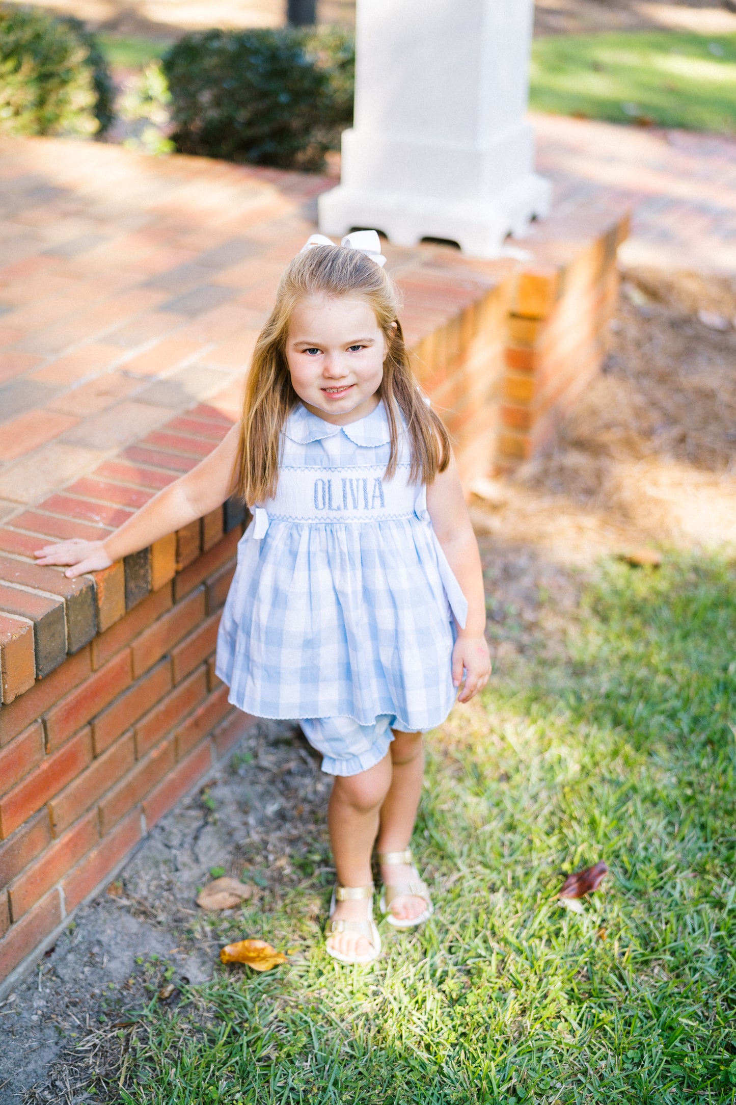 Girl’s Smock Bubble Short Set (Will say He is Risen, can not be customized)