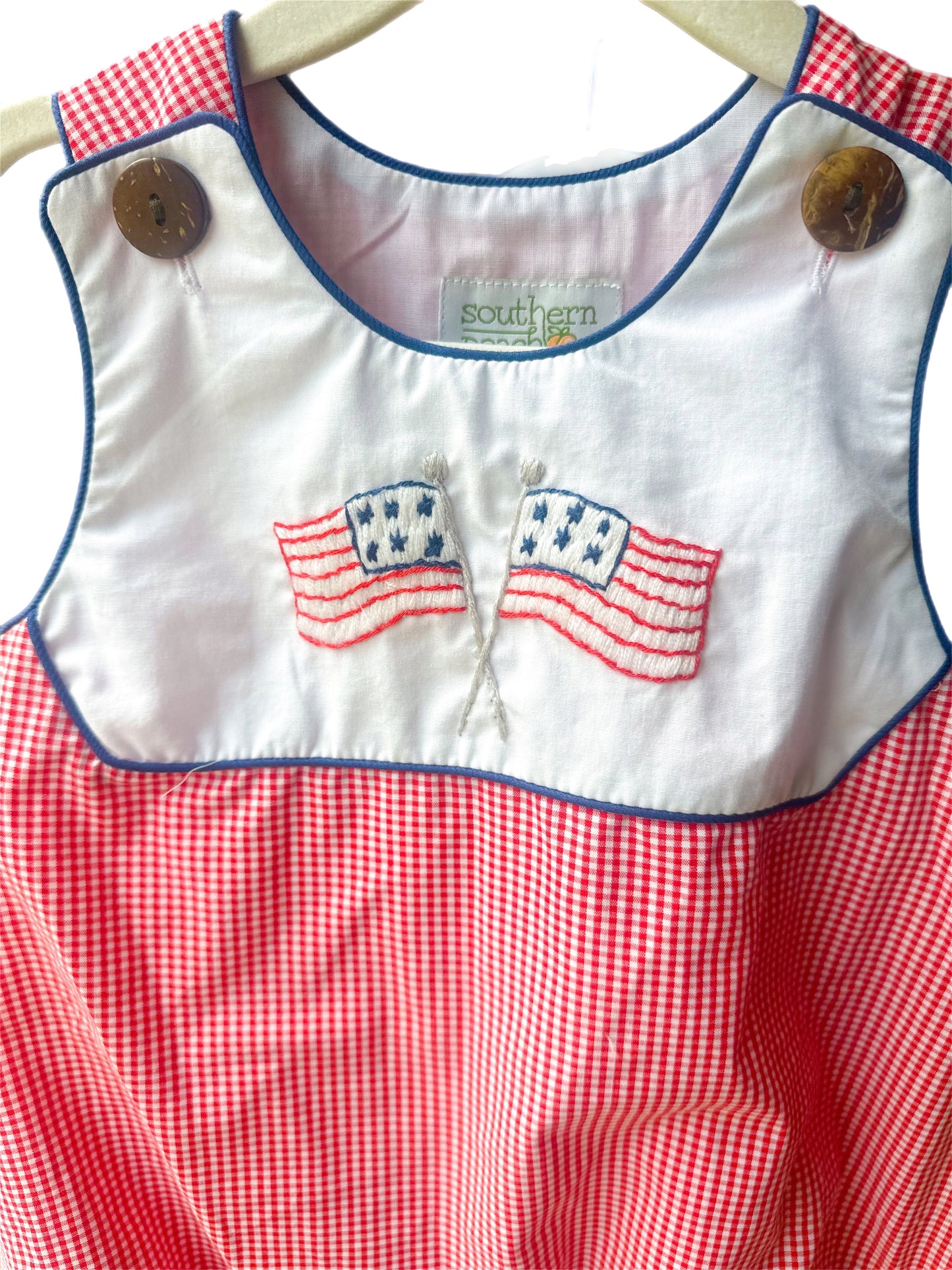 All-American Embroidered Flag Boy Bubble