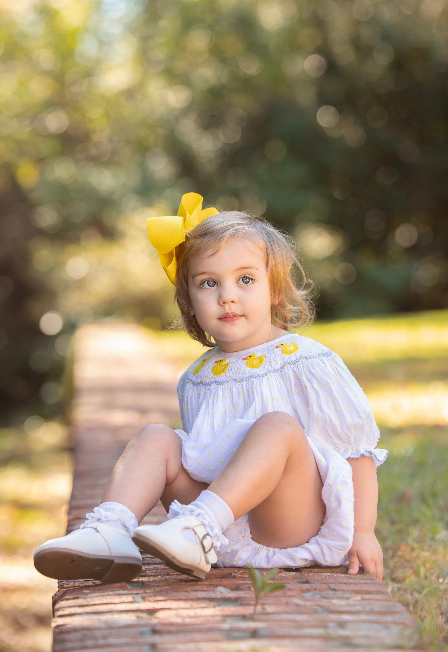 Girl’s Smocked Duck Bubble