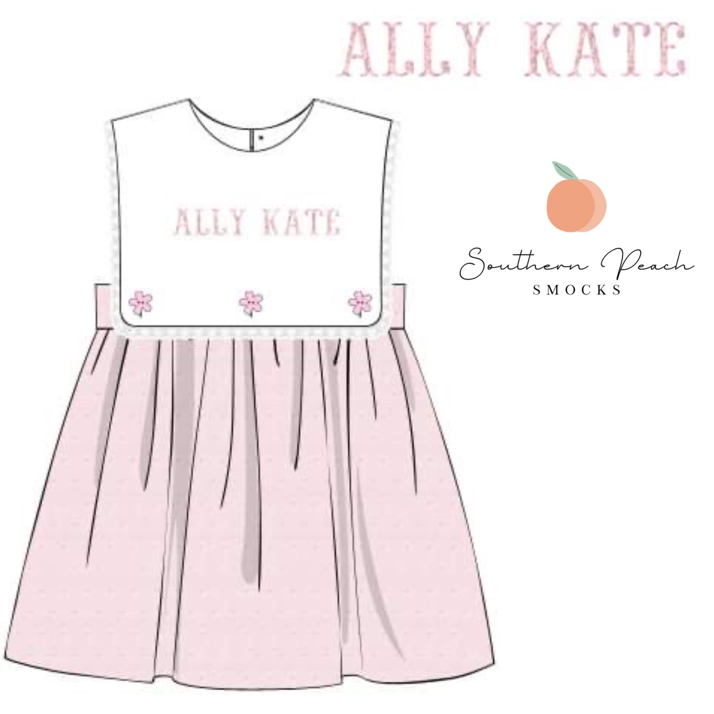 Girl’s French Knot Name Dress will say MAMA’S GIRL (can not personalize)