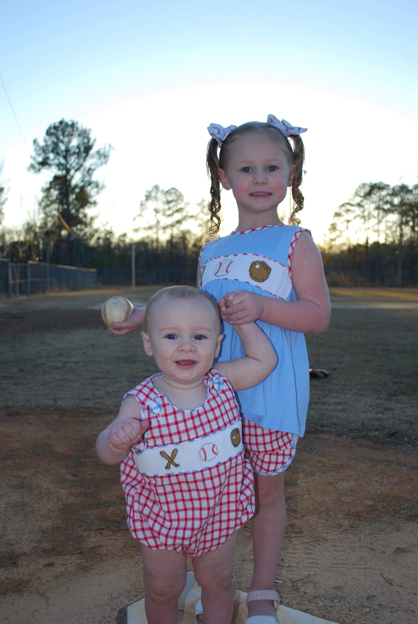 Boy’s Smocked Baseball Bubble