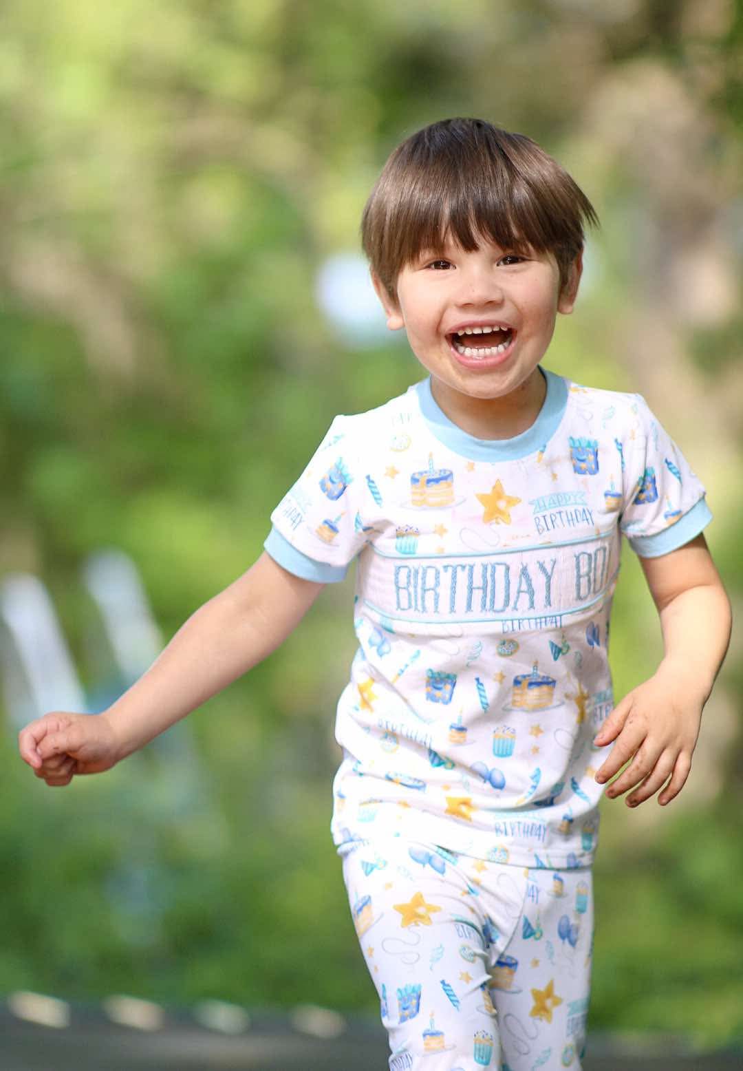 Birthday Boy Smocked Pajama Set