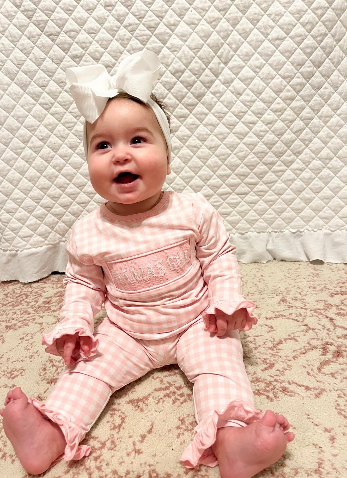 Girl’s Smocked Mama’s Girl Lounge Set