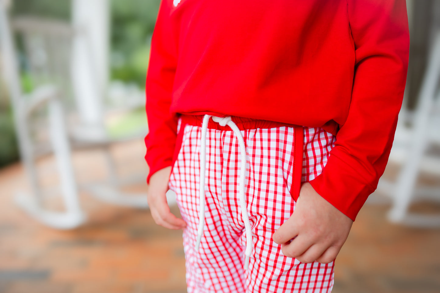 Boy’s Smocked Valentine Puppy Jogger Set