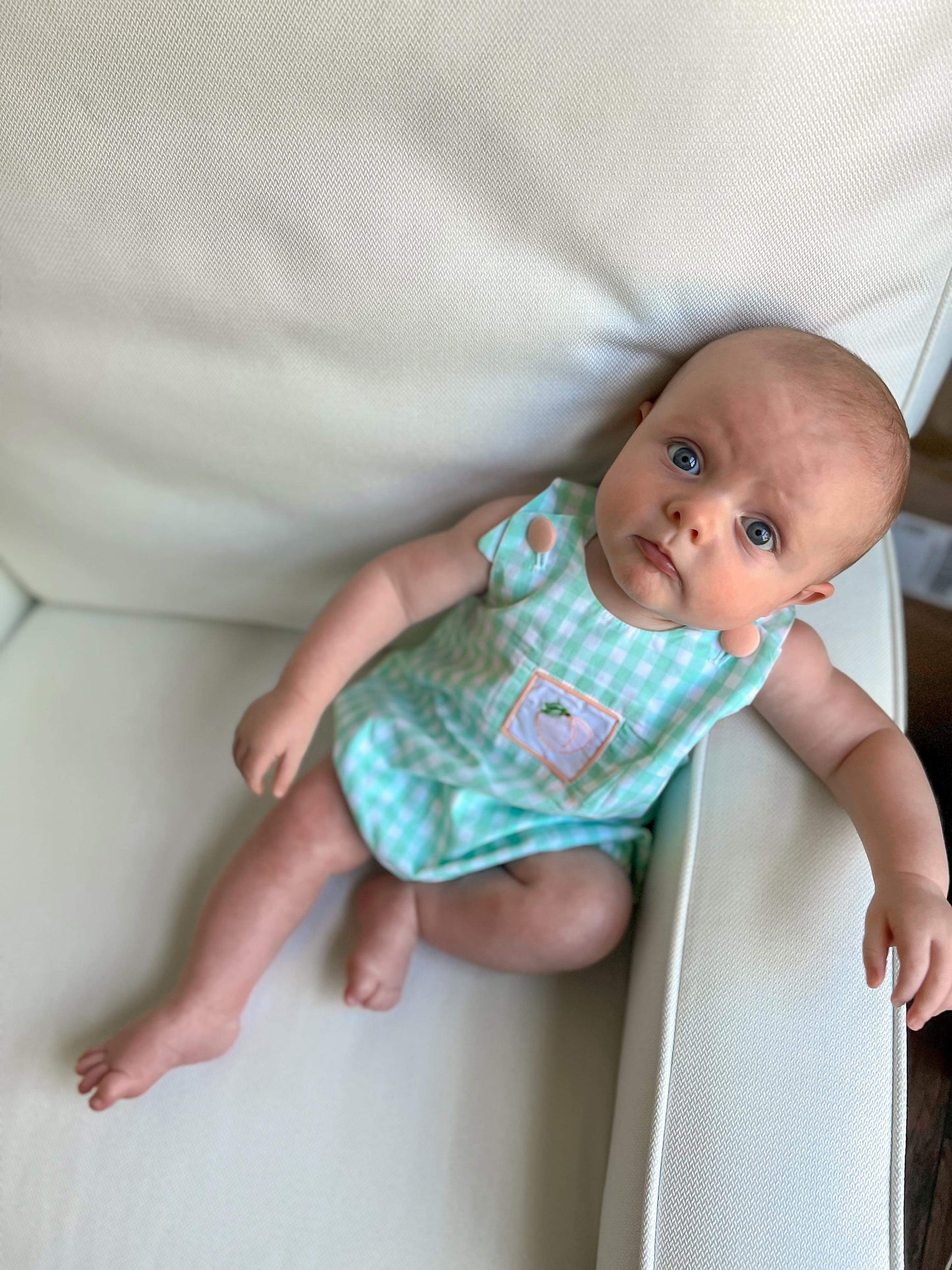 Boy's Peach Bubble Outfit