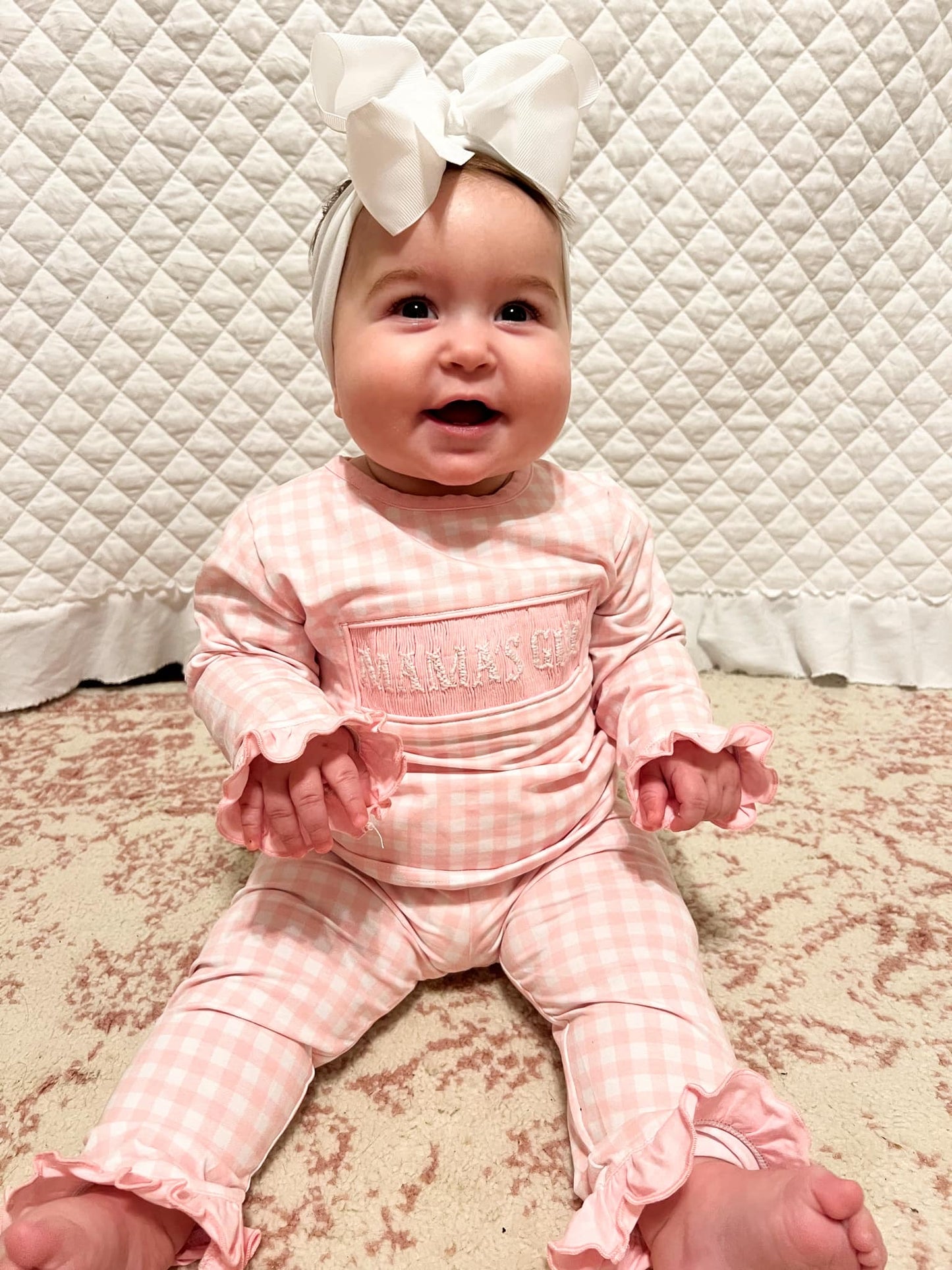 Girl’s Smocked Mama’s Girl Lounge Set