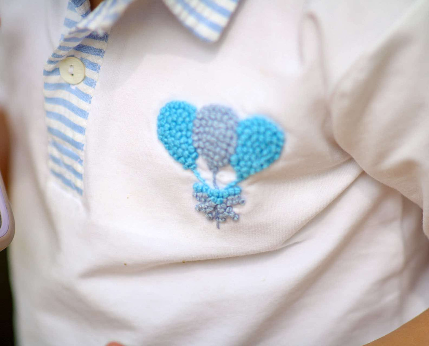 Boys French Knot Balloon Short Set