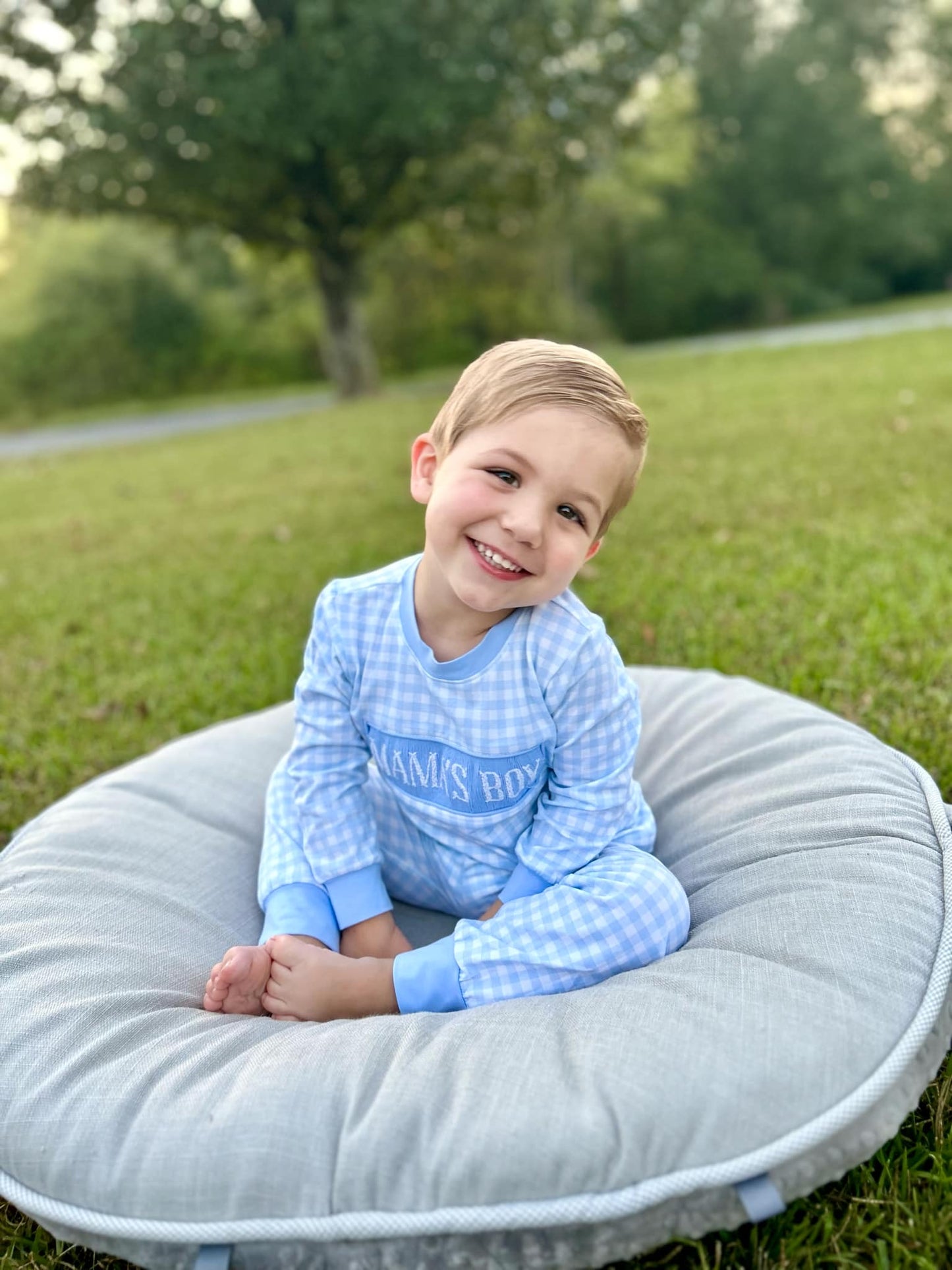 Boy’s Smocked Mama’s Boy Lounge Set