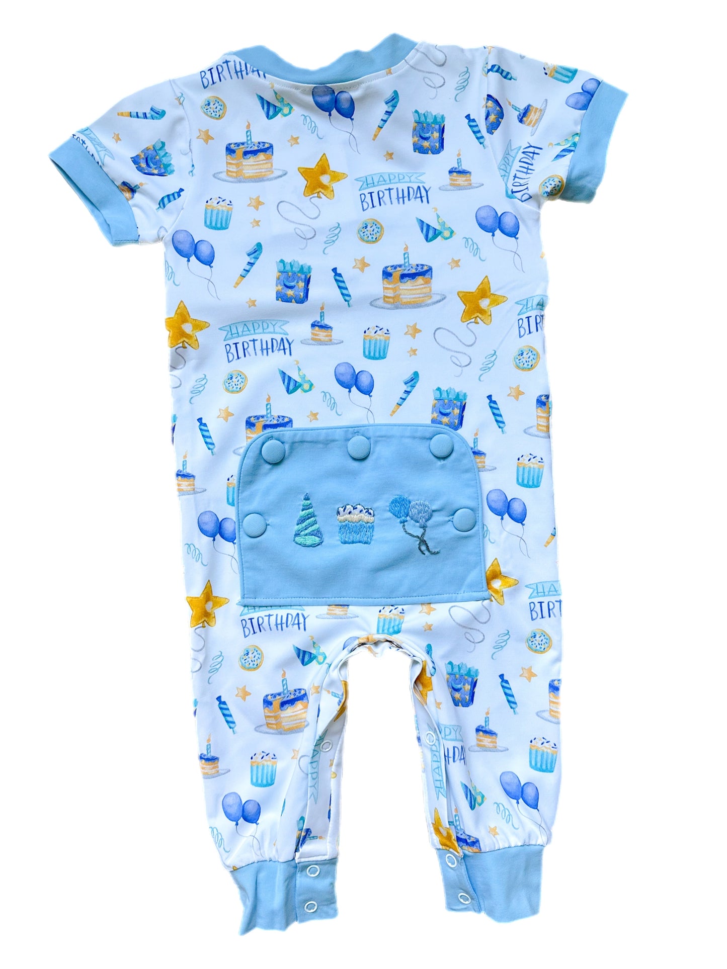 Birthday Boy Smocked Romper