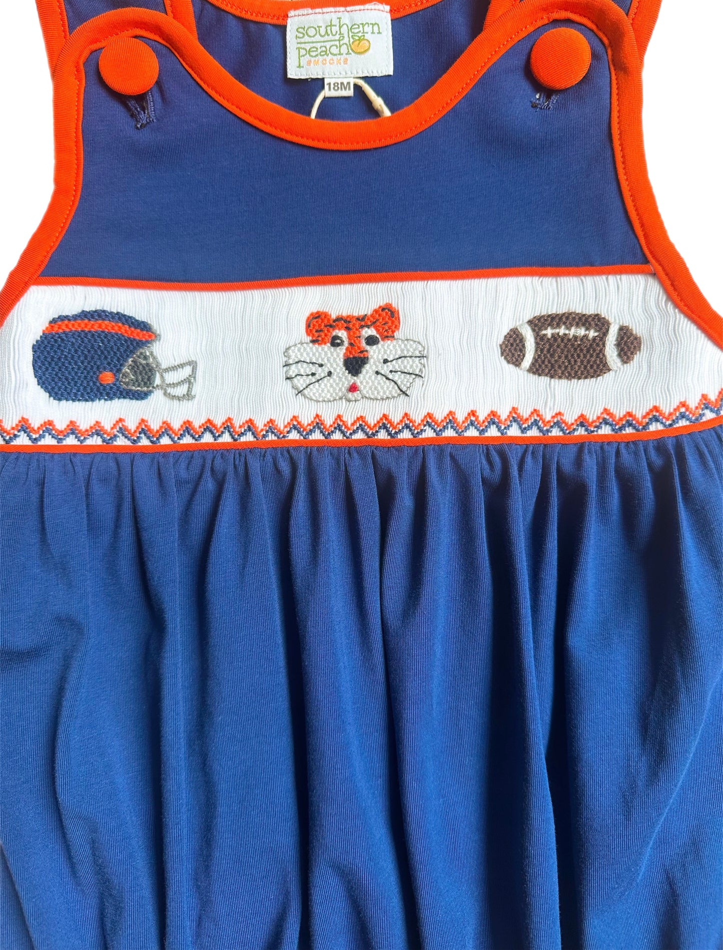 Smocked Tiger Football Bubble