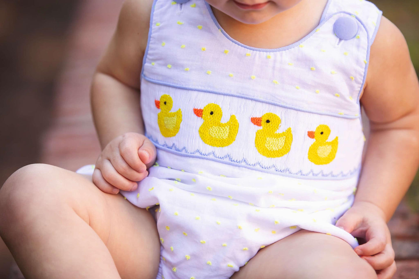 Boy’s Smocked Duck Bubble