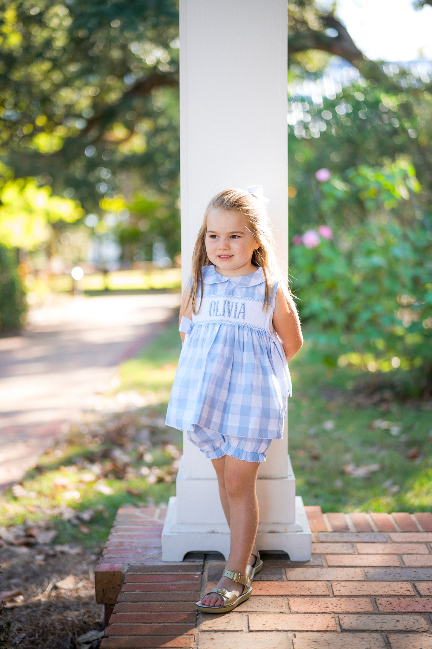 Girl’s Smock Bubble Short Set (Will say He is Risen, can not be customized)