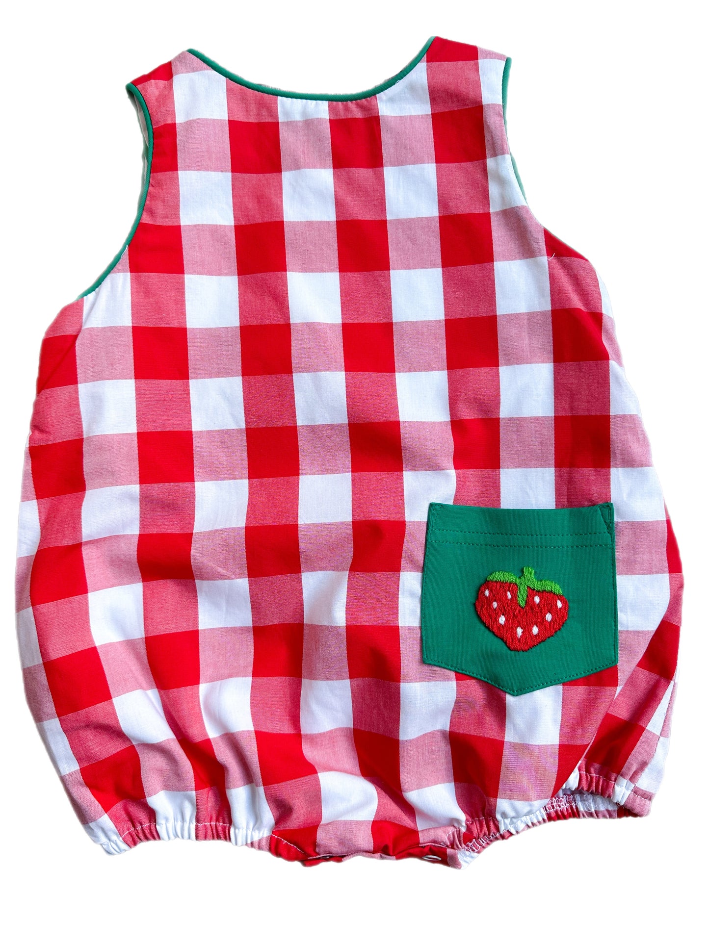 Boy’s Smocked Strawberry Bubble