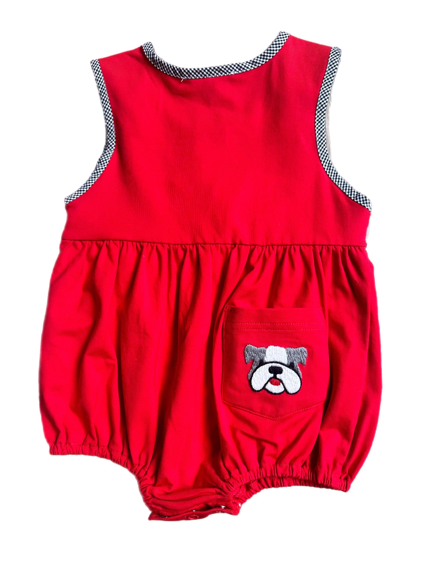 Smocked Bulldog Football Bubble