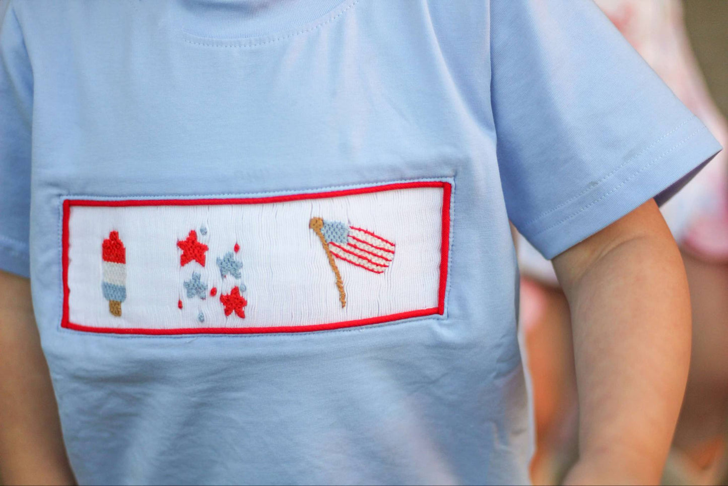 Boy’s Smocked Patriotic Short Set