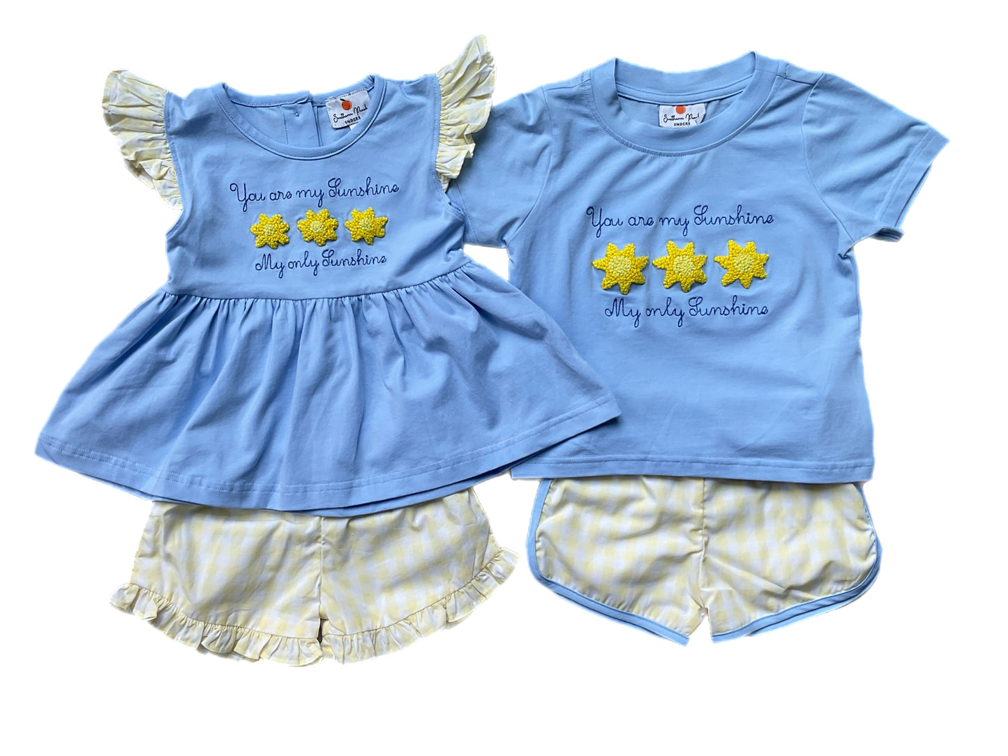 You Are My Sunshine Girl’s Short Set