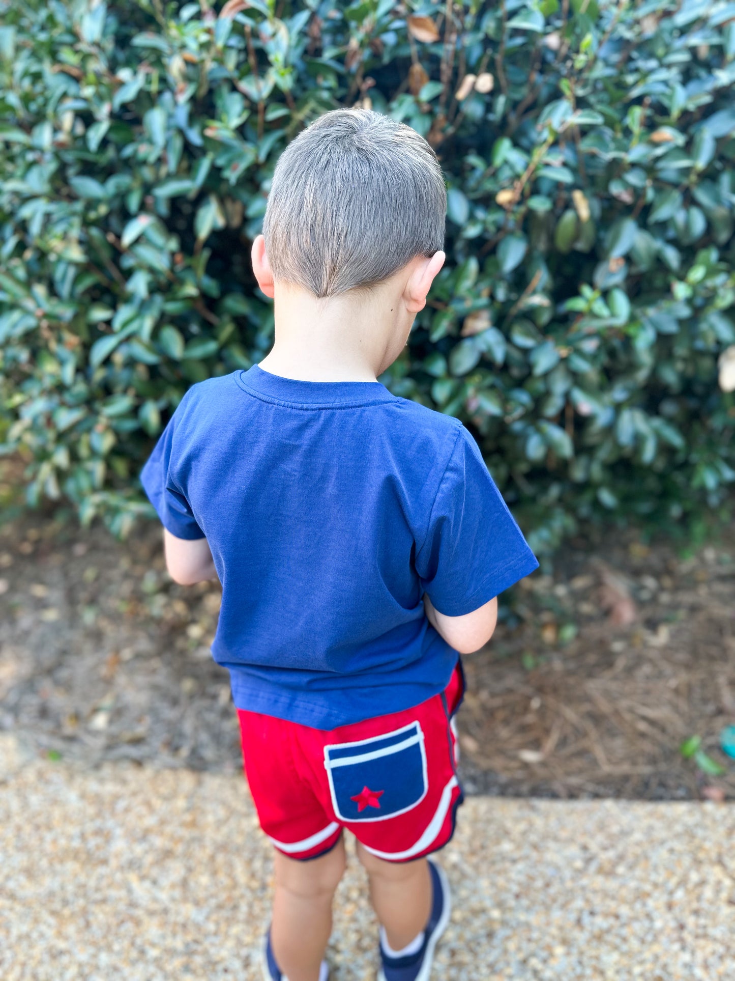 Boy’s French Knot Flag Short Set
