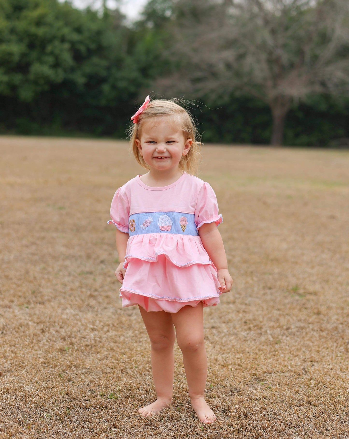 Girl’s Smocked Sweet Treat Bubble