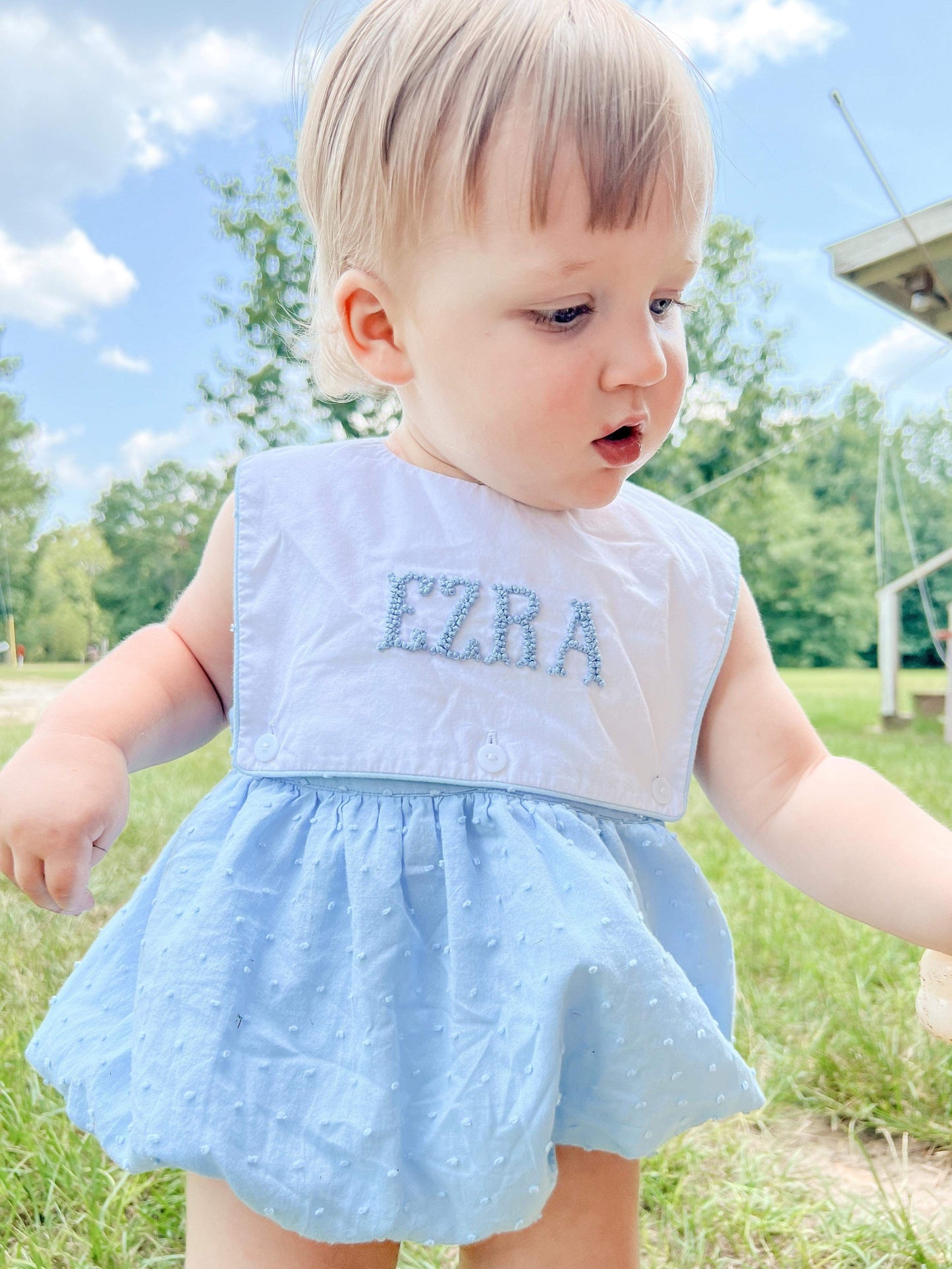 Boy’s French Knot Name Bubble will say MAMA’S BOY (can not personalize)
