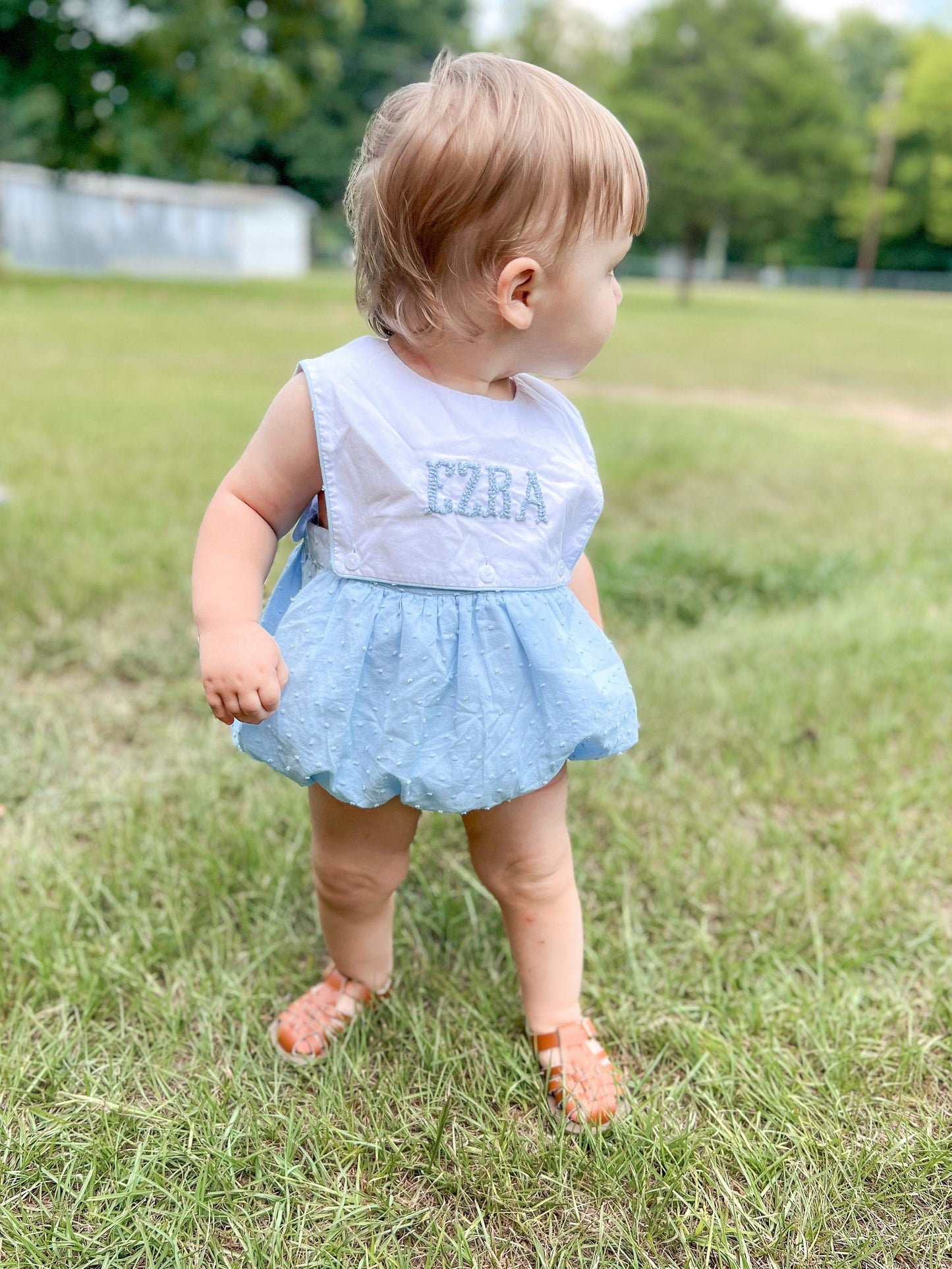 Boy’s French Knot Name Bubble will say MAMA’S BOY (can not personalize)