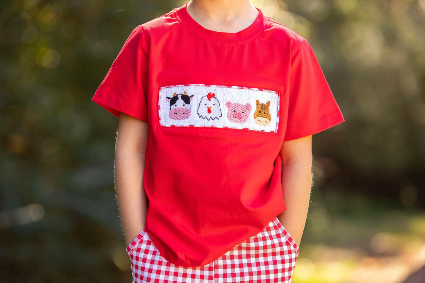 Boys’ Smocked Farm Short Set