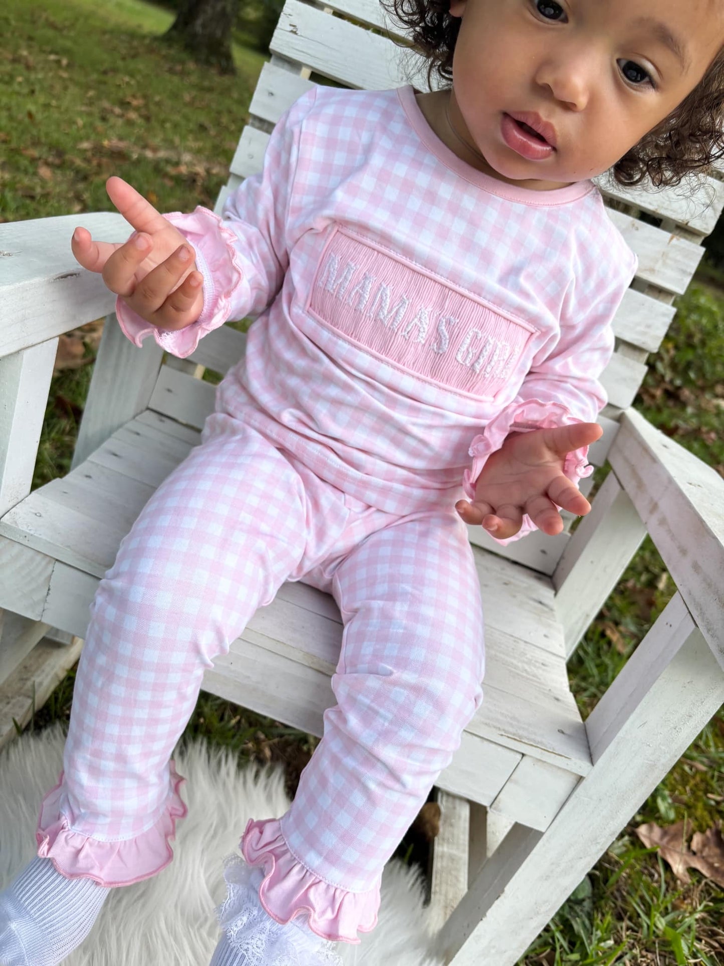Girl’s Smocked Mama’s Girl Lounge Set
