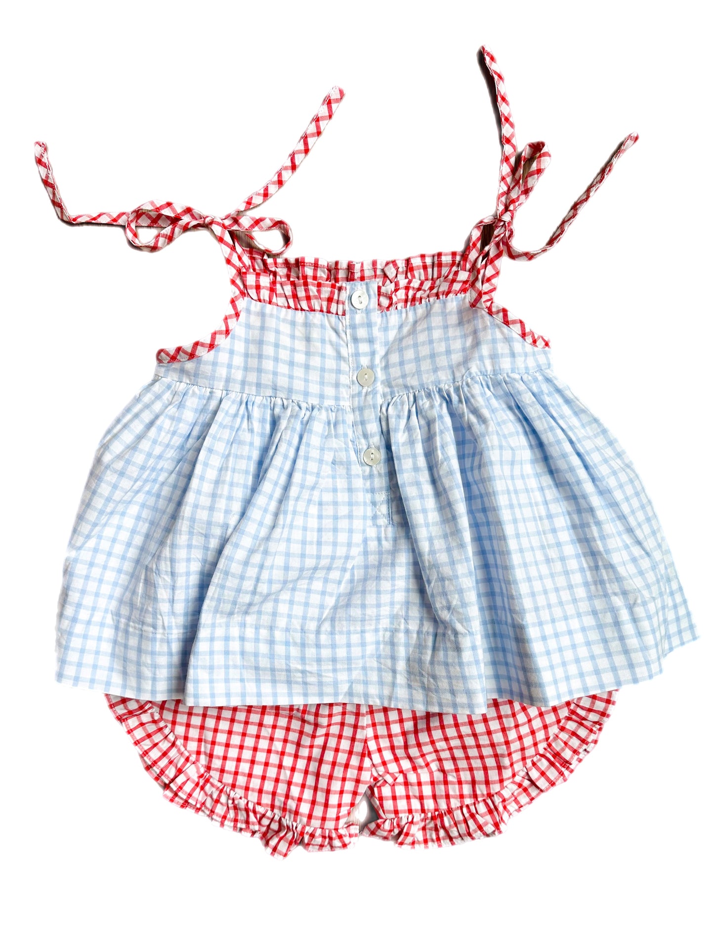 French Knot Crab Girls Short Set