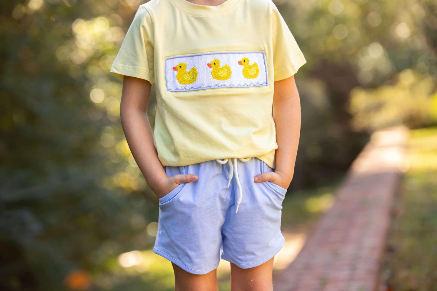 Boy’s Smocked Duck Short Set