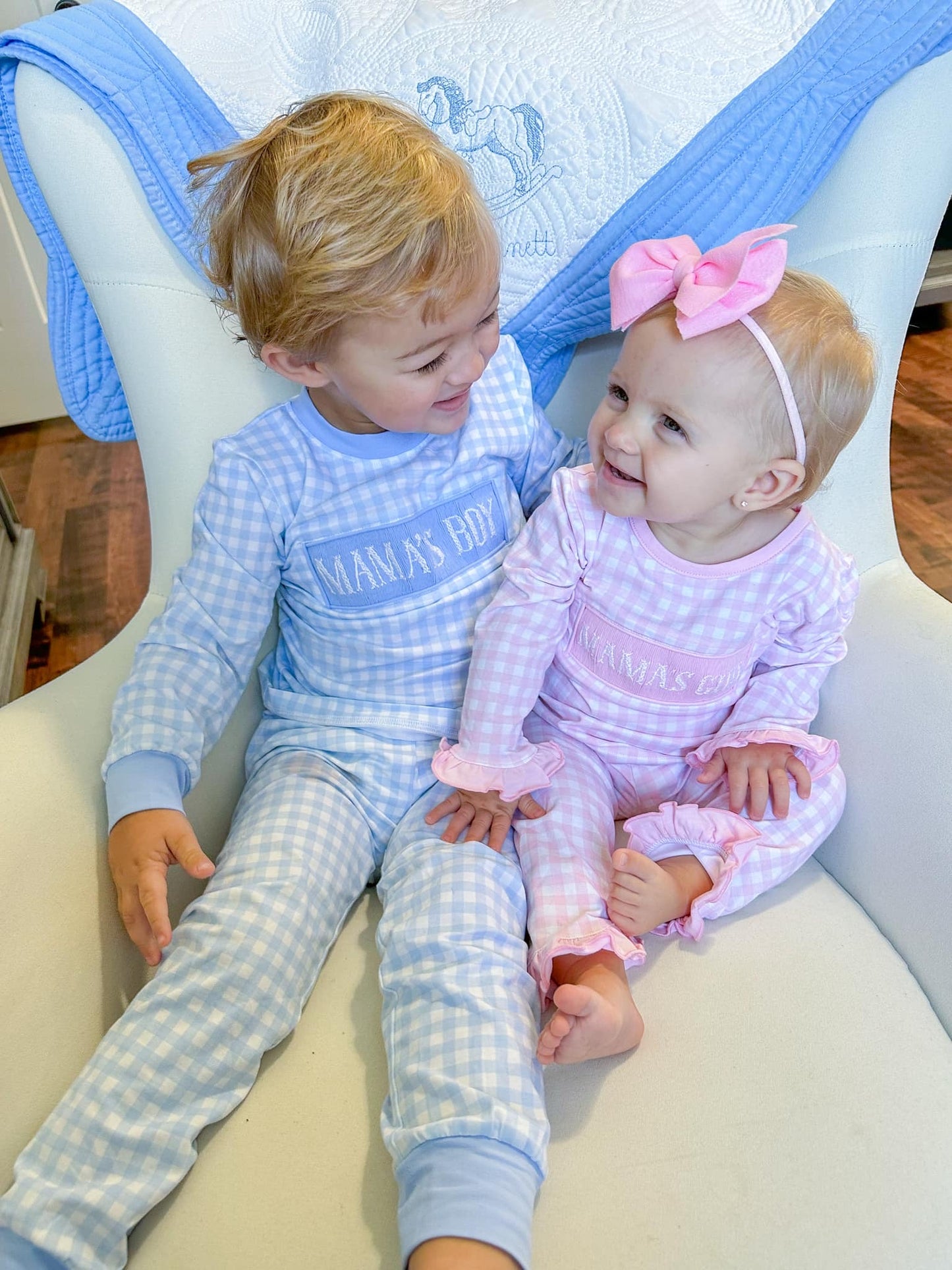 Girl’s Smocked Mama’s Girl Lounge Set