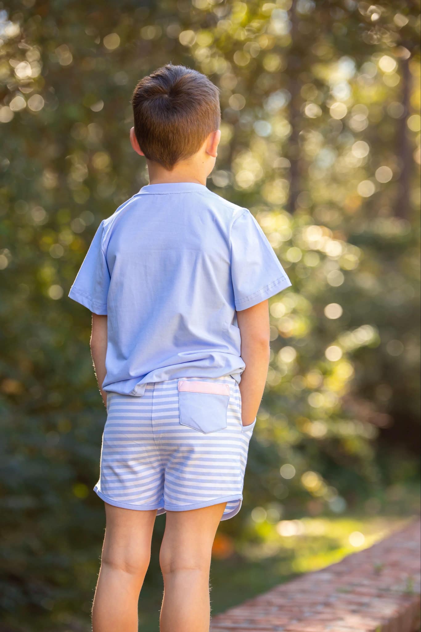 I Love Mom Smocked Boys’ Short Set