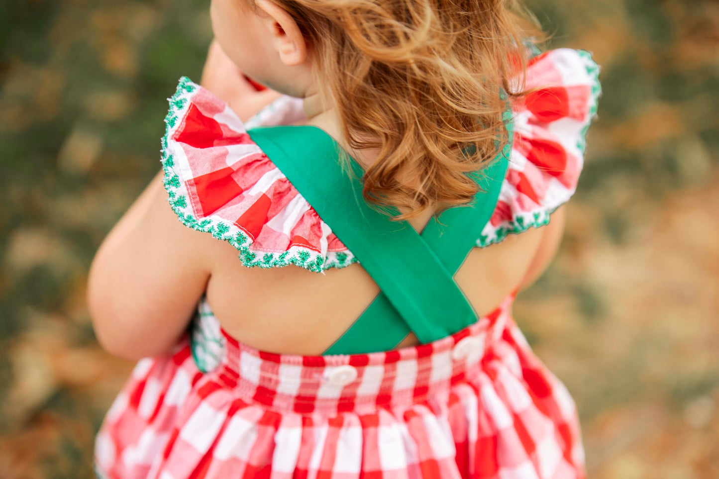 Girl’s Smocked Strawberry Short Set