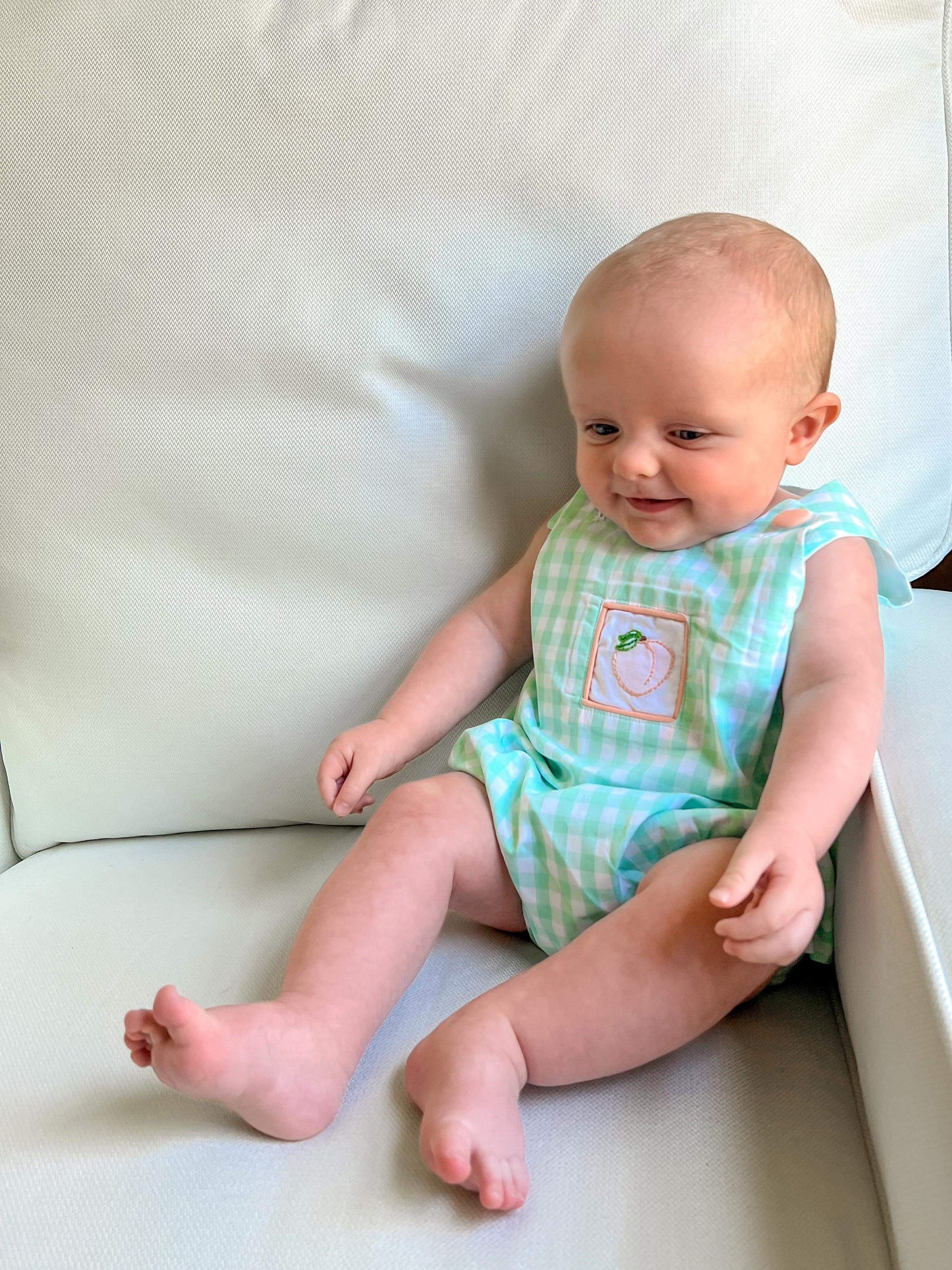 Boy's Peach Bubble Outfit