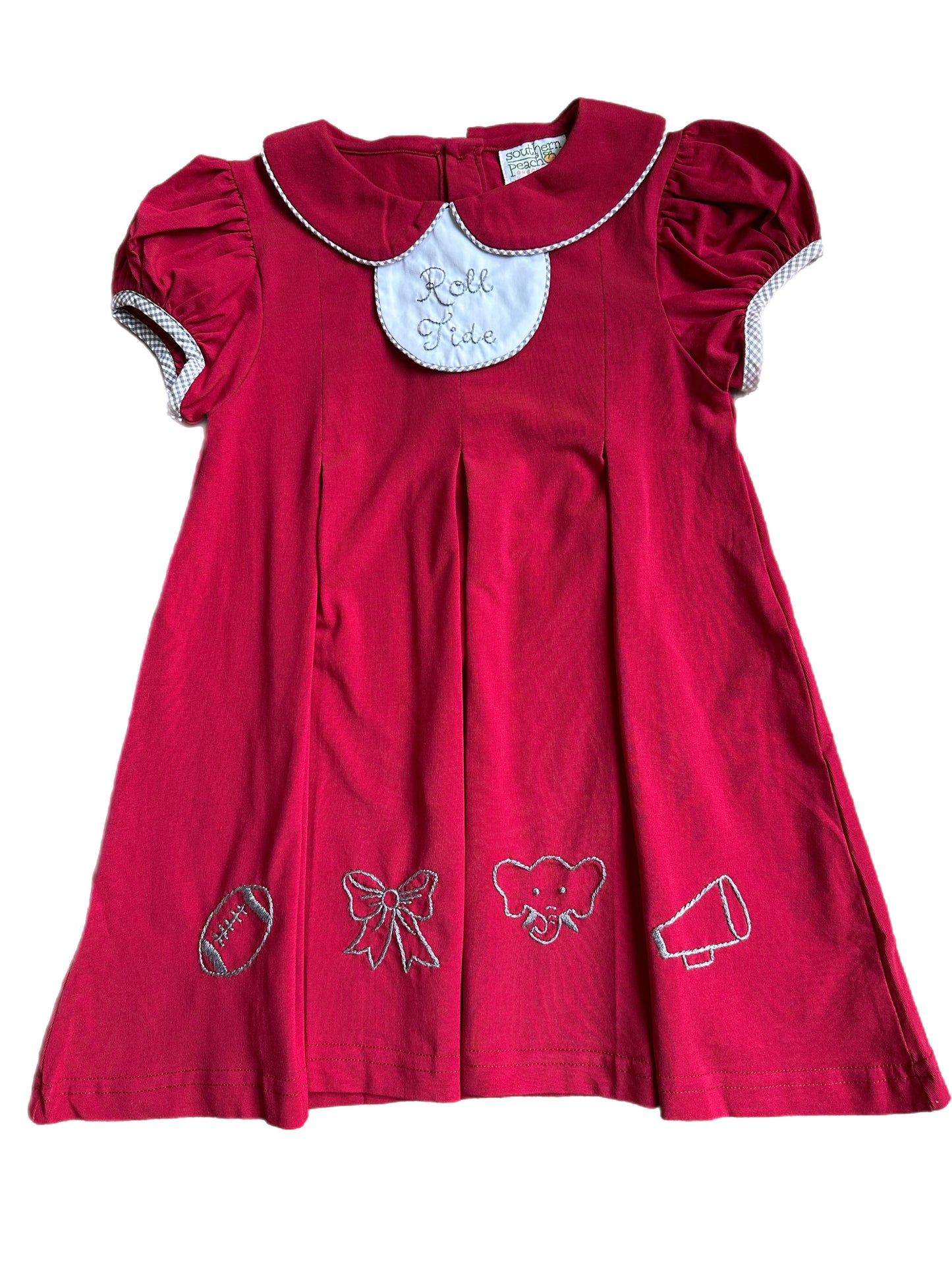Embroidered Elephant Football Dress