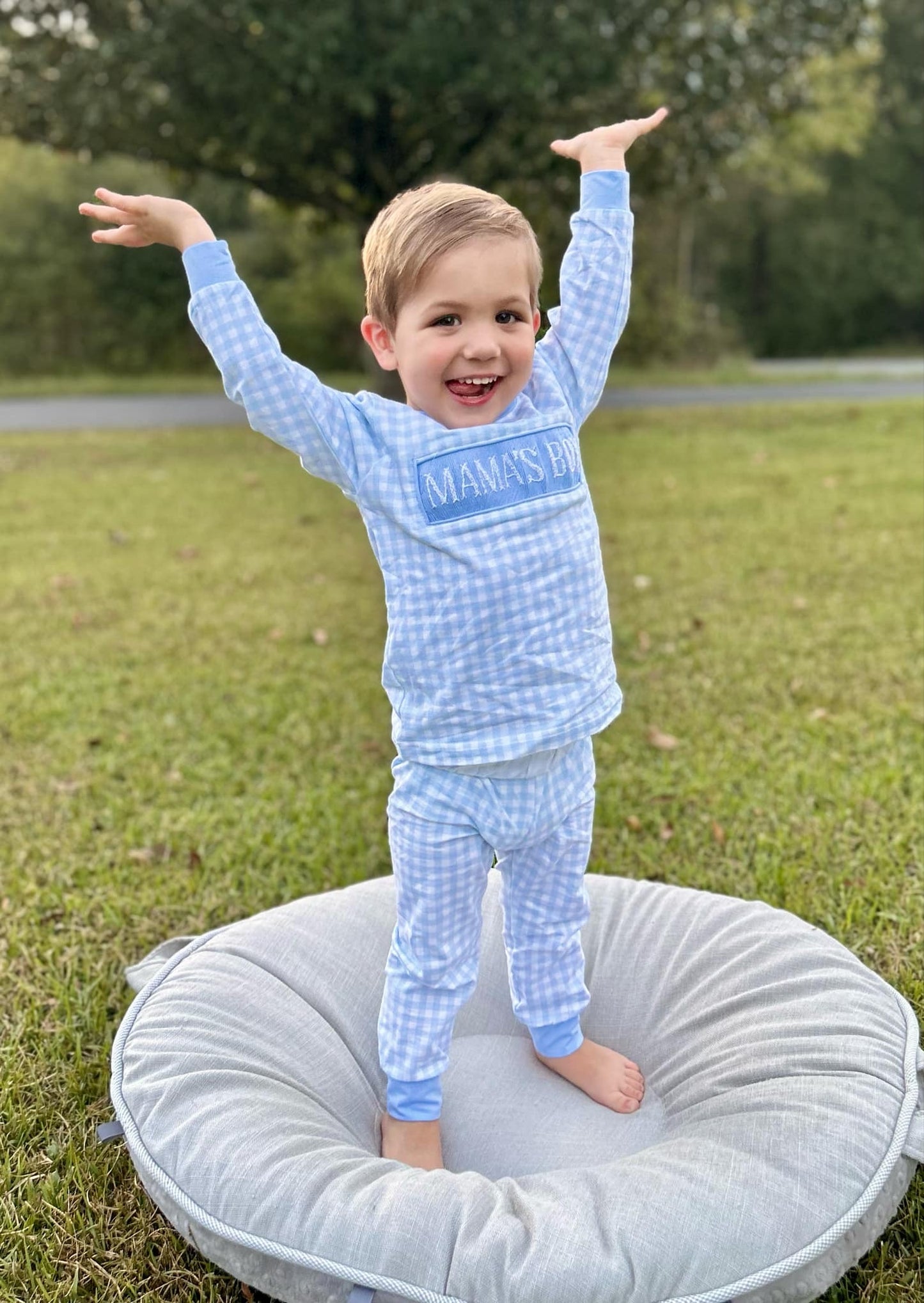 Boy’s Smocked Mama’s Boy Lounge Set