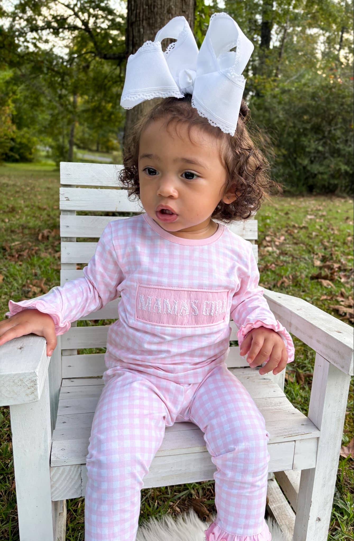 Girl’s Smocked Mama’s Girl Lounge Set