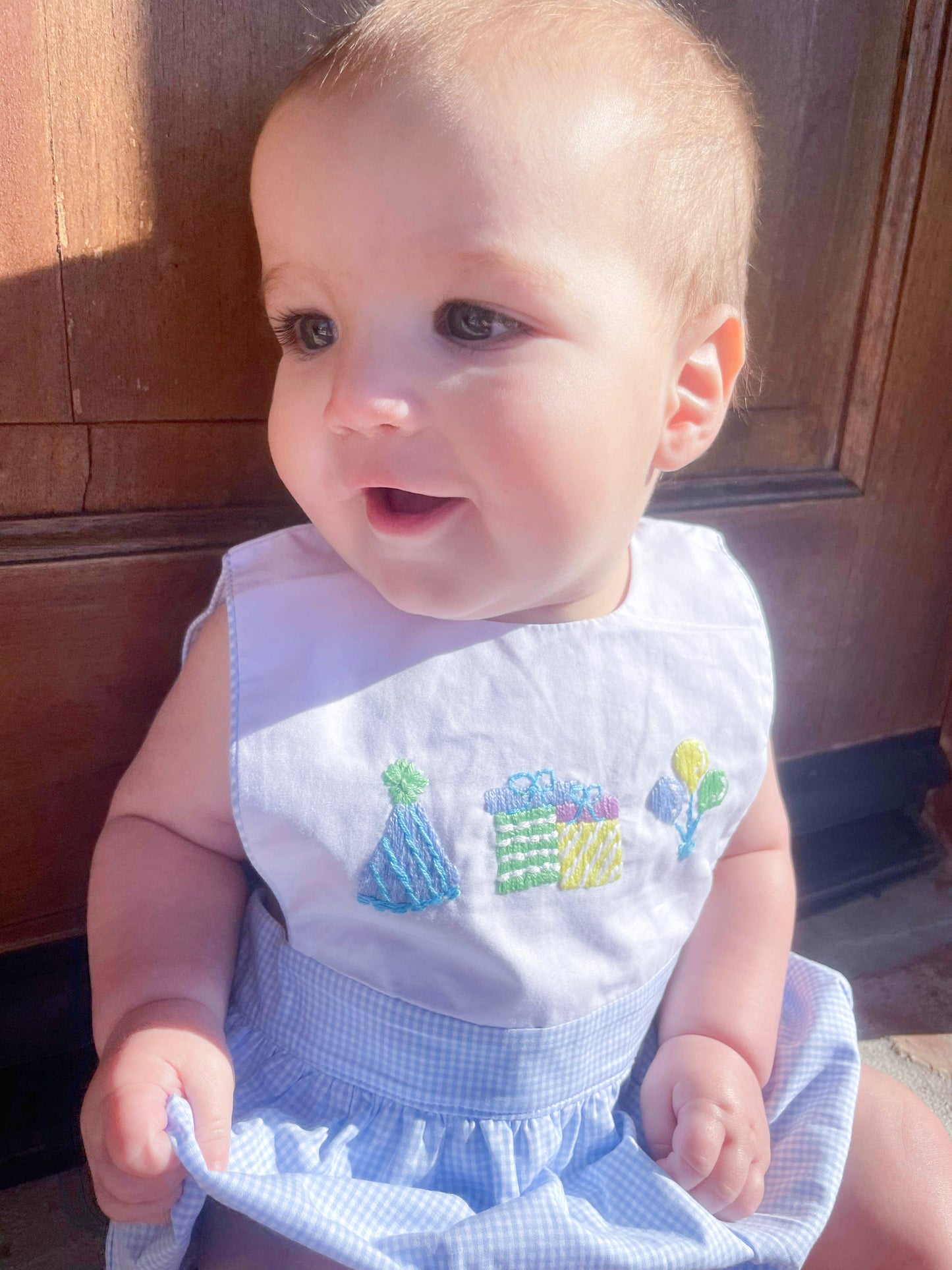 Boy’s Embroidered Birthday Bubble