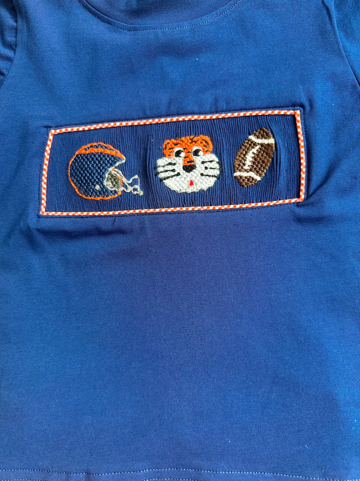 Smocked Tiger Football Short Set
