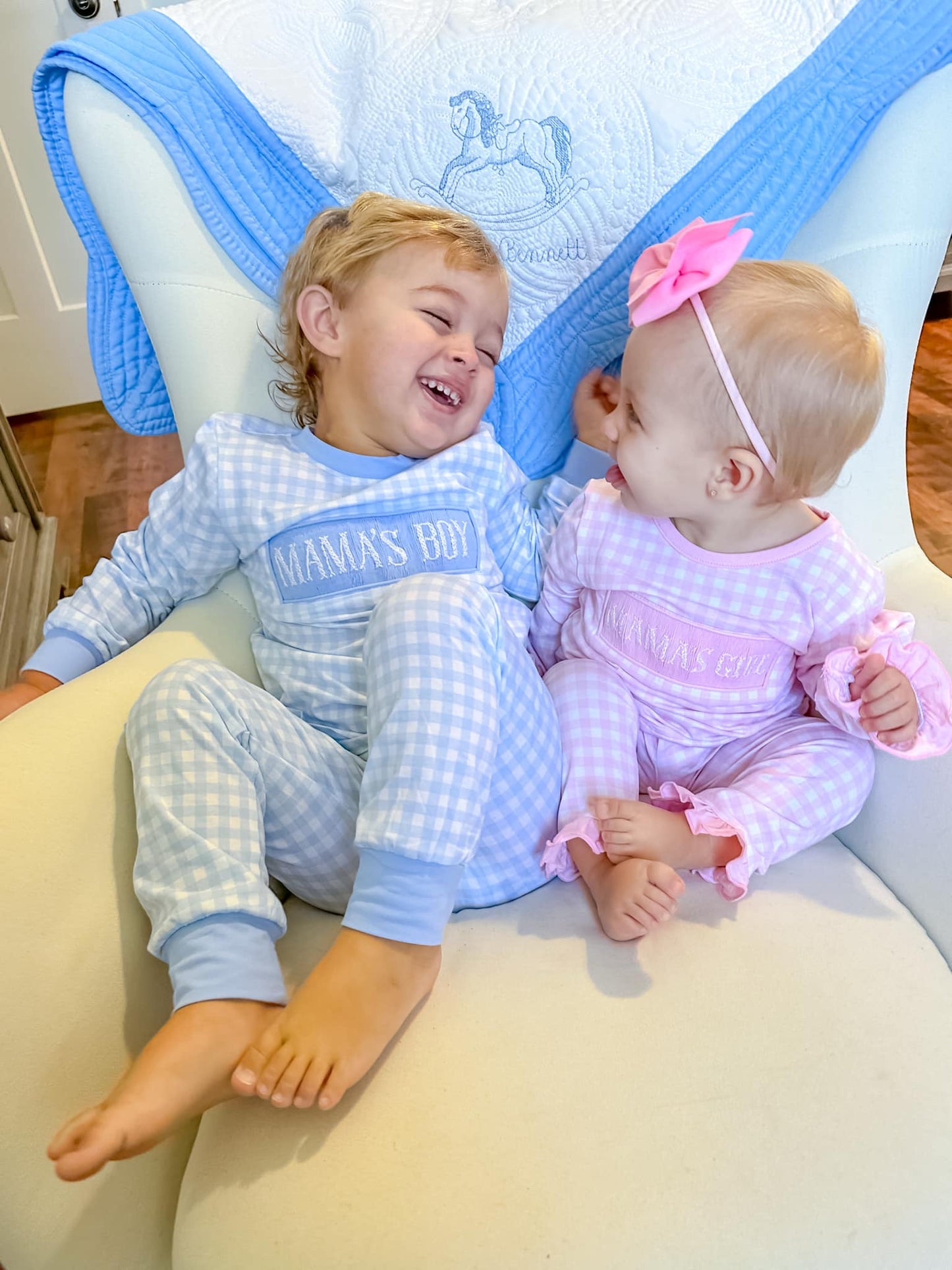 Boy’s Smocked Mama’s Boy Lounge Set