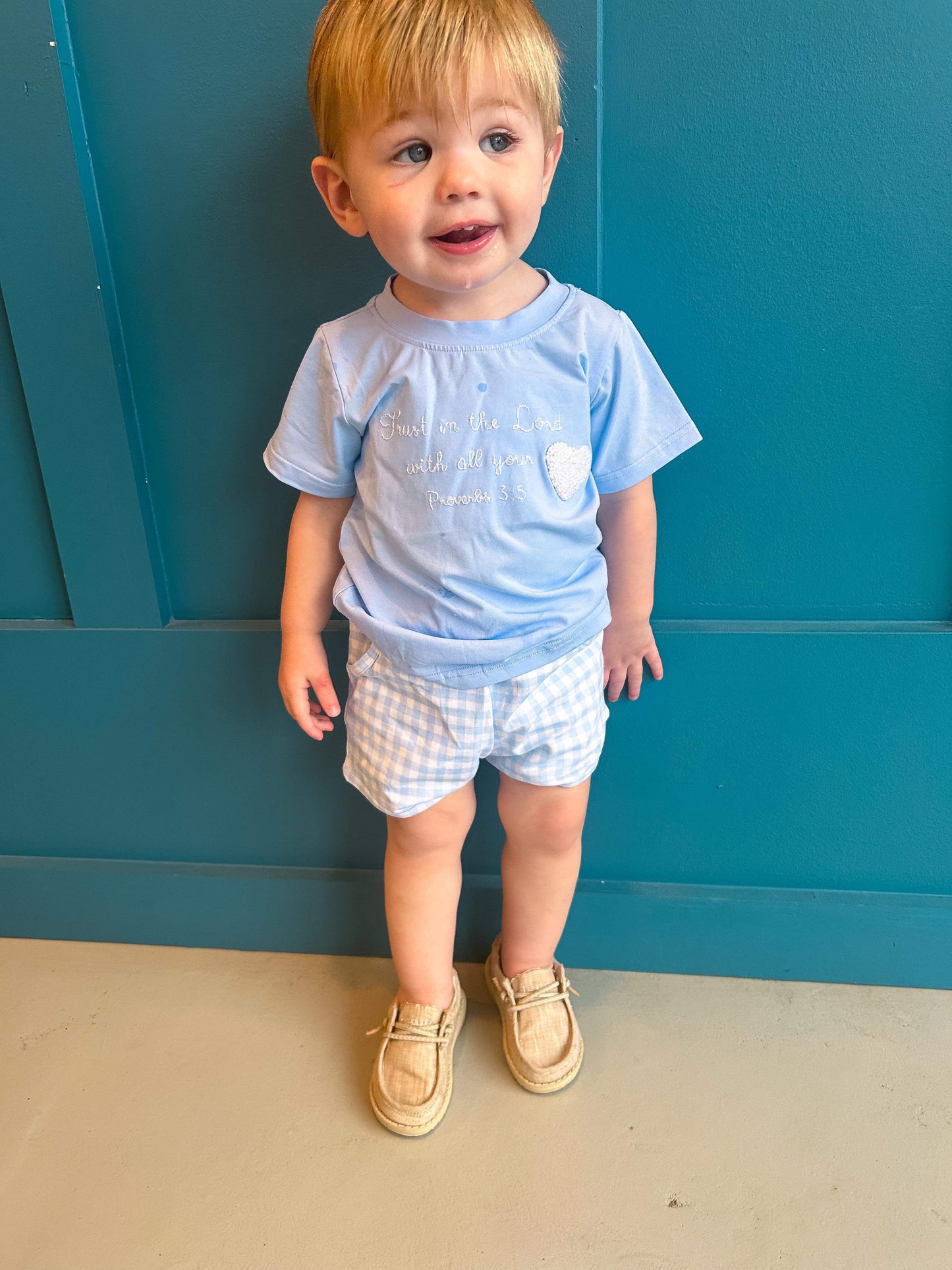 Boy’s Trust in the Lord with all your Heart Short Set