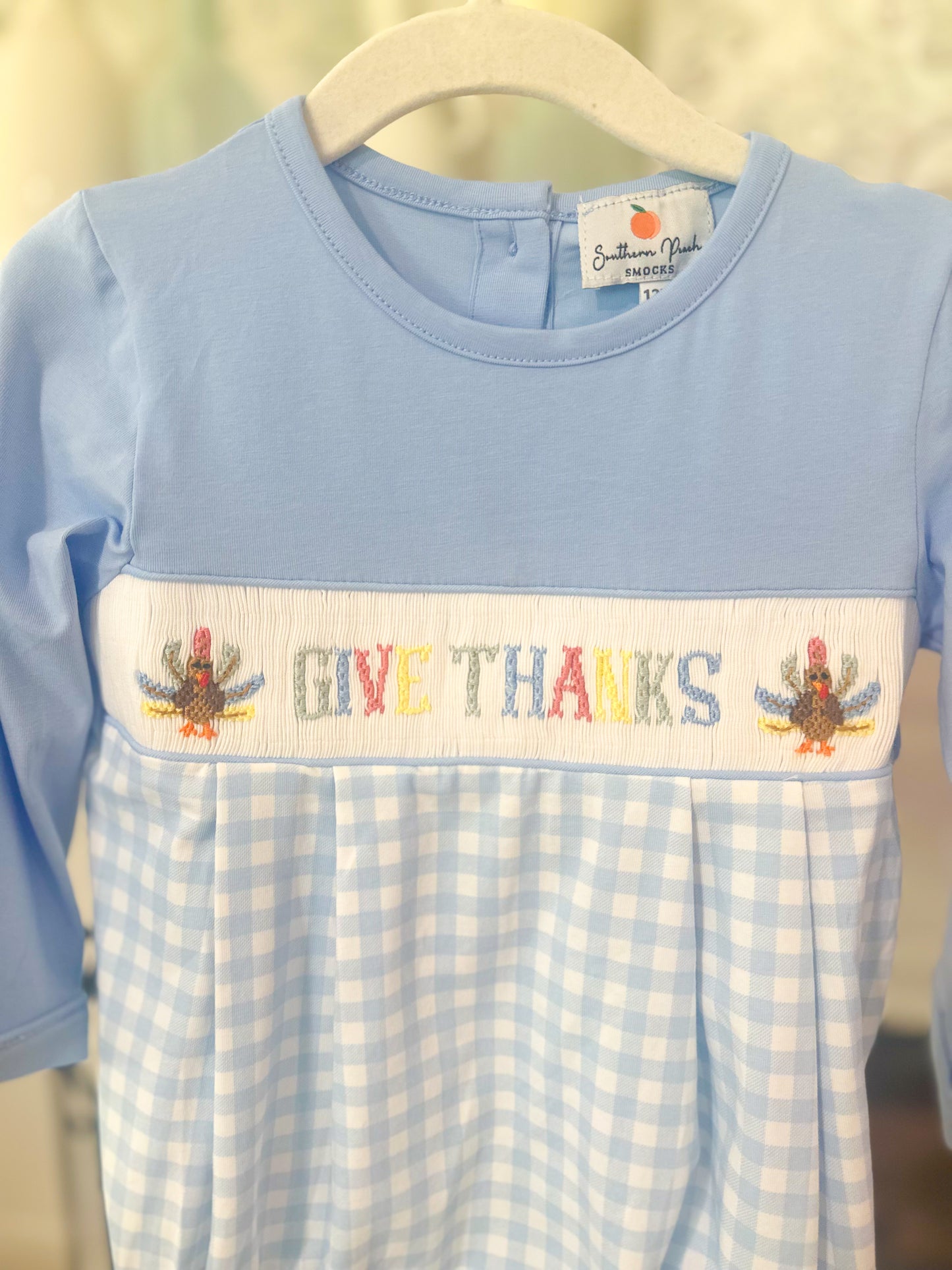 Boy’s Smocked Thanksgiving Bubble