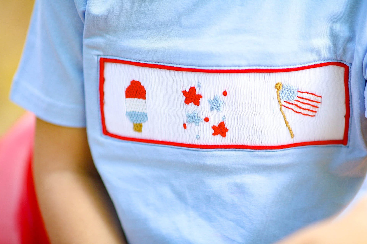 Boy’s Smocked Patriotic Short Set