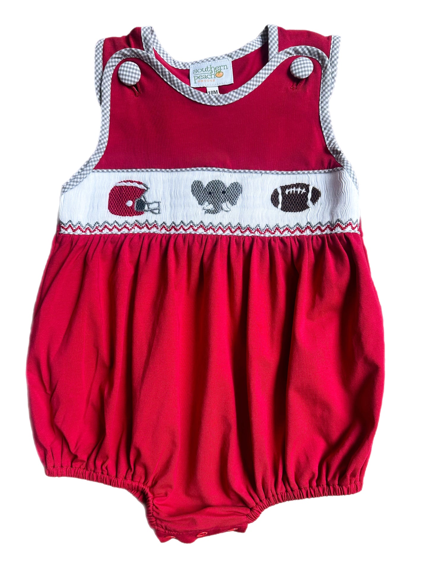 Smocked Elephant Football Bubble