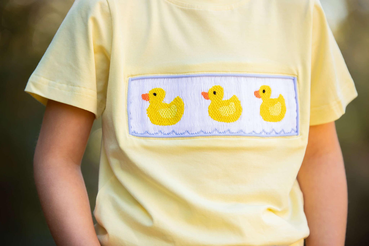 Boy’s Smocked Duck Short Set