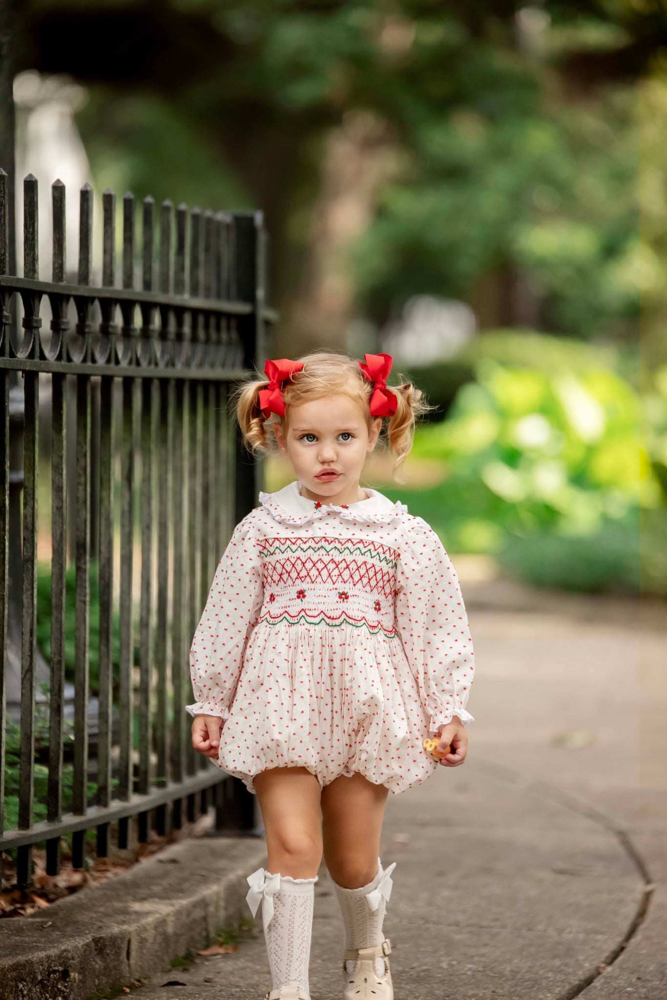 Smocked Christmas Bubble 3M