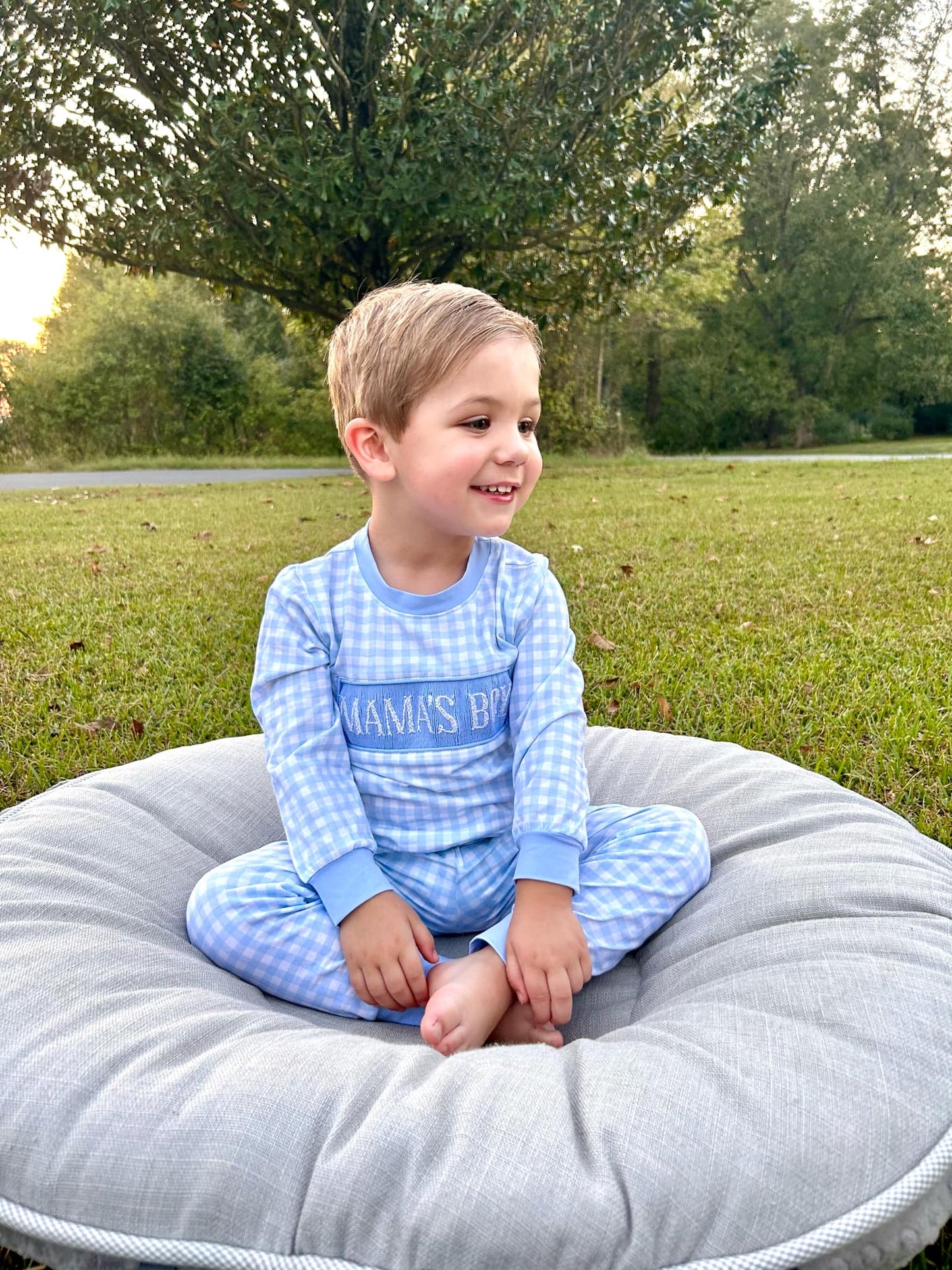 Boy’s Smocked Mama’s Boy Lounge Set