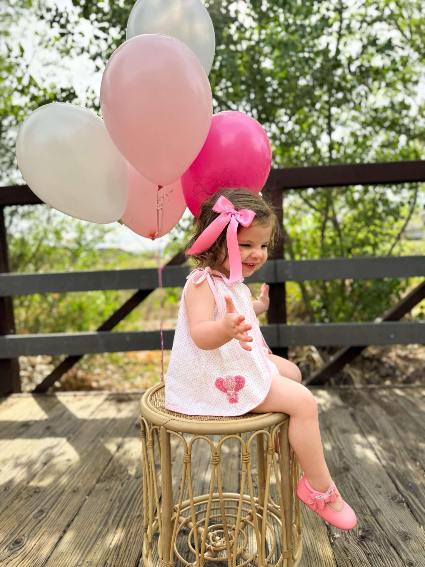 Girl’s French Knot Balloon Bubble