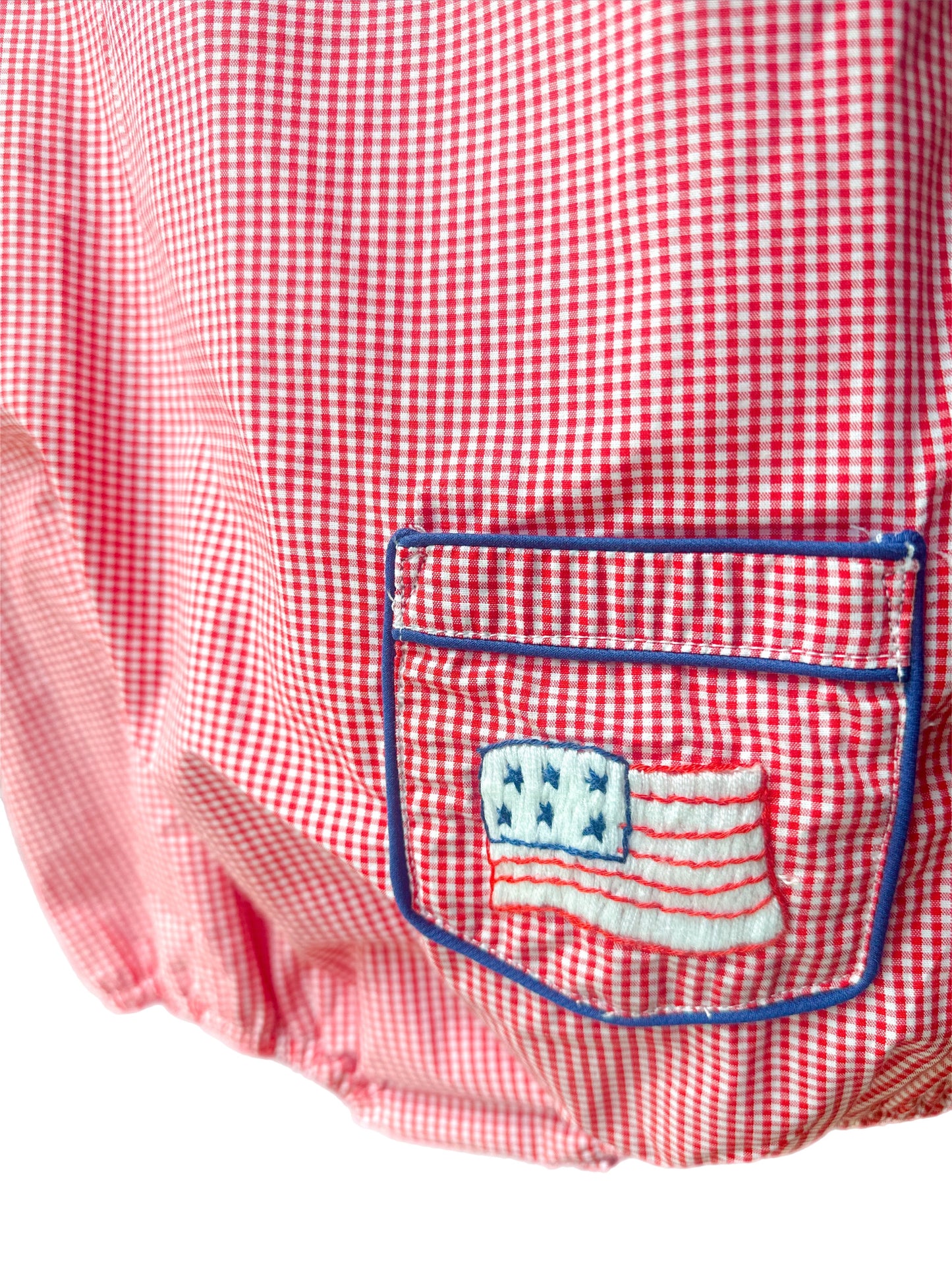 All-American Embroidered Flag Boy Bubble